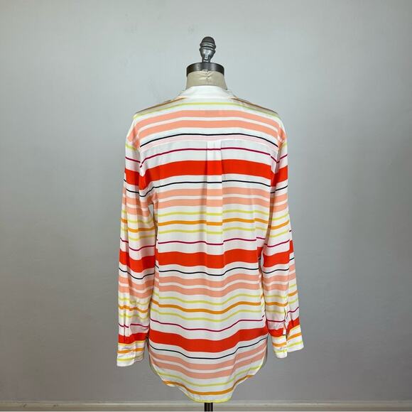 Equipment Stripe Essential Silk Button Down Shirt - Picture 5 of 7